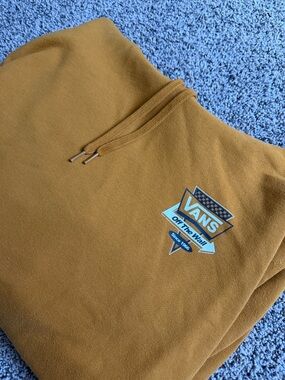 Vans Mustard Yellow Logo Pullover Hoodie